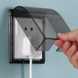 YESPERY 86 Type Self-Adhesive Wall Socket Waterproof Box Electric Plug Cover Bathroom Wall Switch Protection Cover