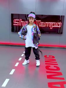 ชุดเด็กผู้ชายฮิปฮอป hiphop เสื้อผ้าเด็กหล่อเย็นฤดูใบไม้ร่วง jazz ชุดเต้นแจ๊สสำหรับเด็กผู้หญิง 12.30