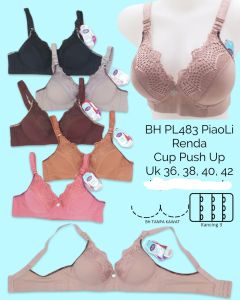 BH BRA PIAOLI TANPA KAWAT CUP B CUP PUSH UP IMPORT 36-46 CEWEK PEREMPUAN WANITA ADEM LEMBUT MURAH PREMIUM pl 483