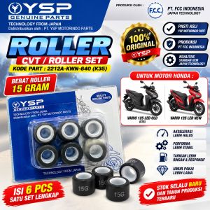 Roller Set K35 Vario 125 LED 15gr genuine YSP