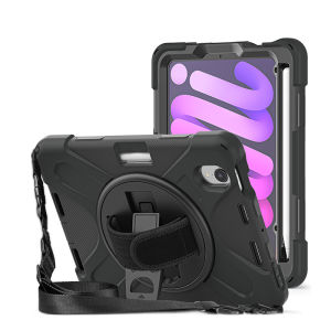 AJIUYU | Heavy Duty Shockproof Case For iPad Mini 6 7 6th 7th Generation 8.3 / iPad Mini A17 Pro Mini7 Tablet PC Kids Silicon Cover Case