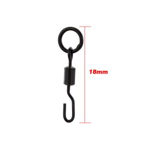Hirisi 100 Chiếc Xoay Câu Cá Chép Với Vòng Chắc Chắn Móc Câu Thép Không Gỉ Thay Nhanh Phụ Kiện Câu Cá AE008