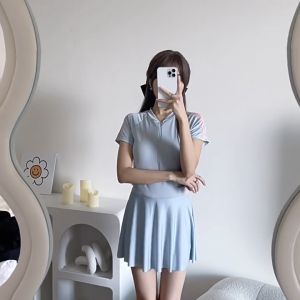 2025 Swimwear Womens swimwear Korean slim-fit conservative slim-fit dress Casual swimming pool beach can be worn outside swimwear