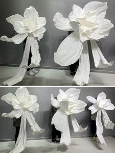 Handmade Large Size Wedding Simulation Paper Art Flowers Bridesmaid Decorative Crumpled Floral Arrangement Festive Supplies