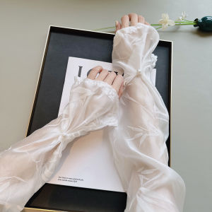 XUANXUAN | Áo dài tay mùa hè mới 2025 Áo dài tay phong cách Trung Hoa cổ bướm tay áo chống nắng cho phụ nữ Áo dài tay lá sen