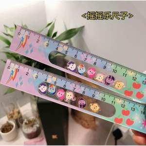 NEW Sanrio Cut Shaker ruler 新款可爱卡通帕恰狗摇摇乐尺子学生尺子15cm亚克力加厚款