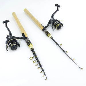 1.6-2.7M Carbon Fiber Fishing Rod Super Short Pocket Portable Spinning Pole Telescopic Carp Trout Beach Fishing Pescaria