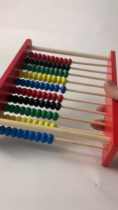 Papan Sempoa - Wooden Toy Abacus Mainan Edukasi Berhitung Angka Count