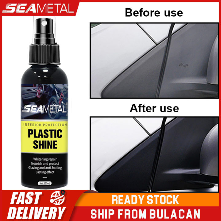 SEAMETAL Car Polishes Waxes 120ml Back to Black Plastic Trim Restorer Pampakintab ng Motor Wax