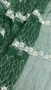 Kain Netting Lace Premium Quality Flowy Bidang 50" Open Meter (0.5m) LEILIN TEXTILES [Kain Pasang]