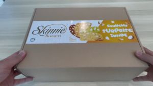 SKINNIE Biscotti (Orange Label): Crunchy Surprise Variety Box (100G/Pack x 5 Flavours) + 1 Assorted Cookie