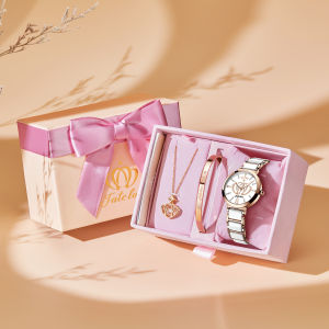 Fatelove Casual Watch For Women Waterproof Luminous Genuine Presenting Bracelet Necklace jam tangan wanita murah cantik