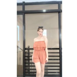 SC124 Cute Linen Romper