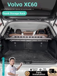 For 2018-2025 XC60 Rear Trunk Storage Organizer