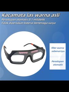 Kacamata las otomatis kacamata solar auto darkening kacamata safety las warna sebenarnya HD