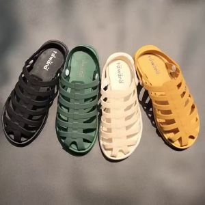 Sportswear Shop รองเท้าแตะพื้นเรียบ รองเท้าแตะพื้นนุ่มสบาย รองเท้าแตะชายหาดกลางแจ้ง