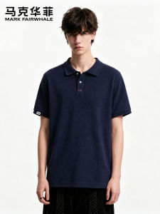 Mark Fairwhale | Cotton American Collar Loose Versatile Summer Polo Shirt