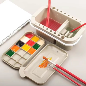 Paint Brush Cleaner Multi-Use Plastic Washer Holder Organizer for Watercolor Oil Acrylic Gouache Painting Indoor Outdoor