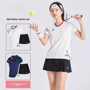 Joma Plate Tennis Padel Table Tennis Badminton Short Sleeves and Skirt Men and Women Unbound Couple V Neck Sports Suit