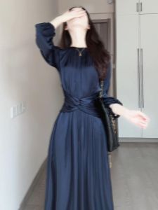 SHANGSHA | Summer Formal Elegance Blue Dress