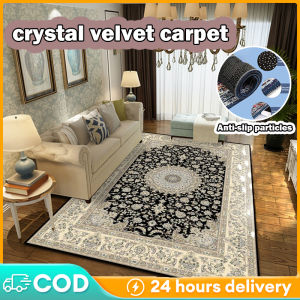 SWEETNIGHT  Mousse Style Crystal velvet Carpet 3D Printing Modern Design Carpet Living room Carpet