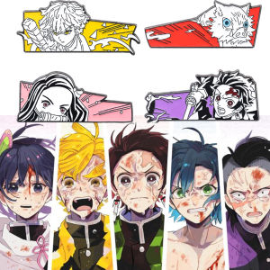 Anime Demon Slayer Brooch Anime Character Nezuko Zenitsu Agatsuma Metal Badge For Women Men Backpack Clothes Accessories Gifts