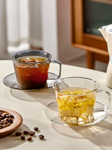 YAGANG | Elegant Clear Coffee Cup Set Home Use