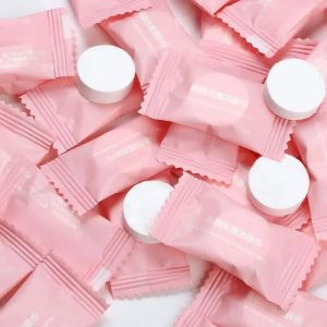 50/100pcs Compressed Towels Travel In Compressed Bag Suitable For Sensitive Skin Cotton Cleansing Towel Disposable Face Pack