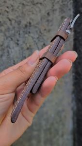 Strap Kulit Vintage Motif Asli untuk Jam Tangan Pria & Wanita