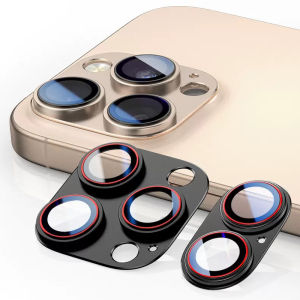 ตัวป้องกันกล้องโลหะ 3D สำหรับไอโฟน 17 แอร์ 16 15 14 โปรแม็กซ์พลัส AR + AF แหวนกระจกนิรภัยครอบคลุมเต็มรูปแบบเลนส์กล้องป้องกัน