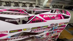 Honda Click V3 / V4 M front panel decals High-quality sticker (racing graphics)