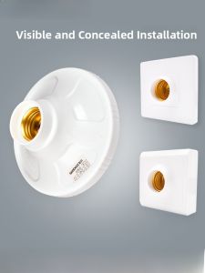 Adjustable Brightness Round E27 Screw Base 86 Type Lamp Holder