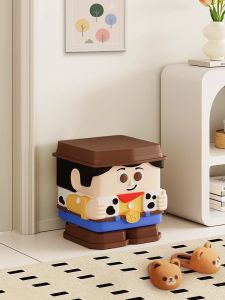Cartoon Style Home Entrance Shoe Changing Stool Childrens Cute Small Stool Living Room Low Bench Environmentally Friendly Material