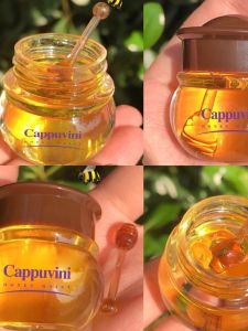 Cappuvini Honey Lip Balm Moisturizing Nourishing Fade Lip Lines Lip Mask Exfoliate Dead Skin Protect Lip Sleep Lip Mask