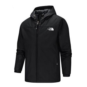 The North Face Men Women Jacket Outdoor Hooded Windproof Waterproof Plus Size Hiking Windbreaker