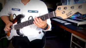 【สี Sunburst】กีตาร์เบส ZLG 4 สาย ใส่ Pickup Ainico5 | สำหรับมือใหม่ | ส่งฟรี ส่งเร็วสุด