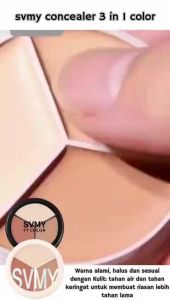 ORI 100% 3in1 Concealer Waterproof Long Lasting Contour Corrector Foundation oncealer Menutup Noda Flek Wajah