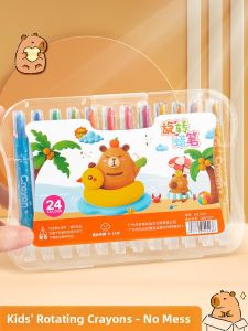 XUEDELE | Rotating Colorful Wax Crayons 24 Colors