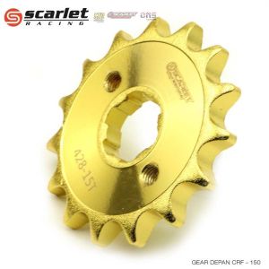 SCARLET RACING GOLD SERIES Gear Depan Crf 150L 14T 15T 16T By SCARLET RACING ORIGINAL 100%