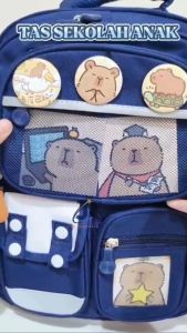 TAS RANSEL ANAK SEKOLAH TK SD TAS SEKOLAH LAKI LAKI WATERPROOF FREE GANTUNGAN DAN KOTAK PENSIL