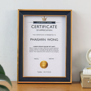 Transparent Certificate Frame A4 Document Display Box Patent Decoration Photo Album Honor Degree Advanced Sense Education