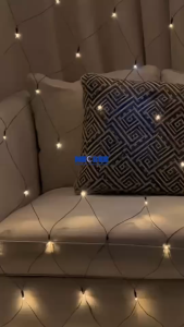 Neobee ไฟตาข่าย ไฟตาข่าง ขนาด 3x3M/6x4ม. ไฟกระพริบ นิ่ง ประดับตกแต่ง 220V กันน้ำต่อกันได้