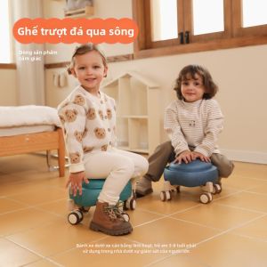 Spring buds | Omni-directional Wheels Stool for Home and Childcare