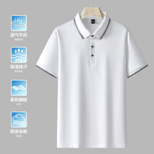 Áo Thun Polo Tay Ngắn Cổ Polo Thường Ngày Cỡ Lớn Mùa Hè Cho Nam Áo Thun Cotton Pha Trộn Thời Trang Thành Phố Thường Ngày