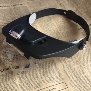 Headband Magnifier Glasses Led Light Magnifying Glasses Jeweler Loupe 1.2X 1.8X 2.5X 3.5X