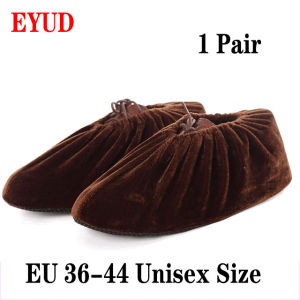 Household Flannel Shoe Covers Thick Reusable Non-slip Overshoes Indoor Keep Floor Carpet Cleaning Shoes Slippers Protecto