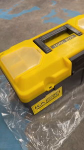 พร้อมส่ง กล่อง กล่องเครื่องมือพลาสติก กล่องเครื่องมือ กล่องเครื่องมือช่าง กล่องเครื่องมือแบบพกพา กล่องเครื่องมือ เหลือง-ดำ เบอร์10 / 12 / 14 / 17 / 19 ราคา/ชิ้น