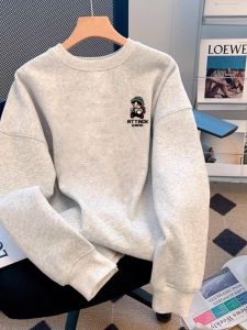 เสื้อฮู้ดผ้าขนแกะหนาสำหรับผู้ชาย ฤดูใบไม้ร่วง/ฤดูหนาว 2025 ใหม่ หลวม วัยรุ่น อบอุ่น ลำลอง คู่รัก เสื้อคลุมกันหนาว