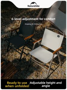 NatureHike | Multi-Adjustable Portable Folding Chair for Camping and Beach Use