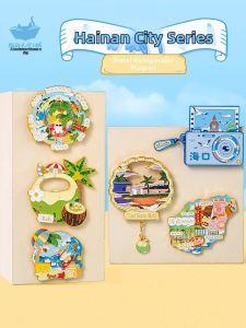 MAODETIANKONGZHICHENG | Flowing Sand Interactive Refrigerator Magnet